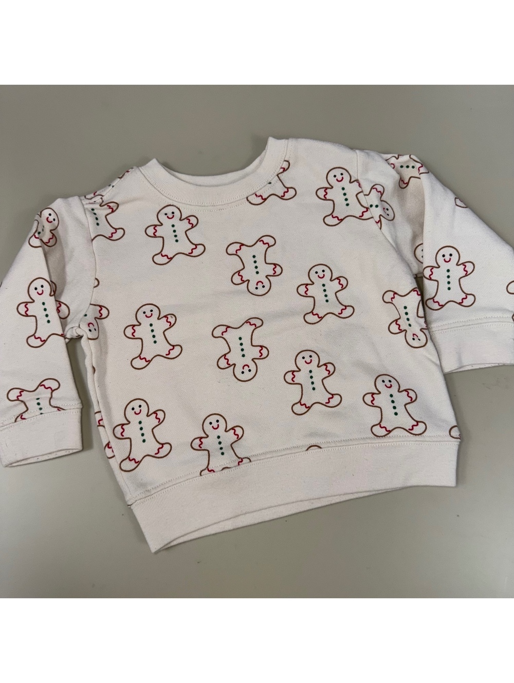Holiday Time 12M Gingerbread Christmas Sweatshirt